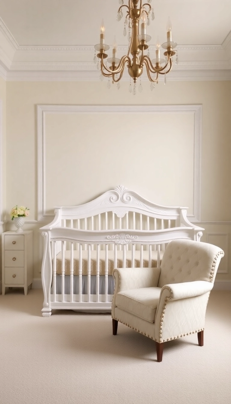 26 Baby Girl Nursery Ideas That'll Make You Say 'Aww!' (You Won't Believe #14!) - 12. Classic Elegance