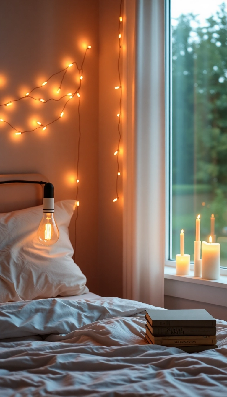 23 Moody Bedroom Ideas That Will Transform Your Space into a Cozy Retreat! - 5. Ambient Lighting