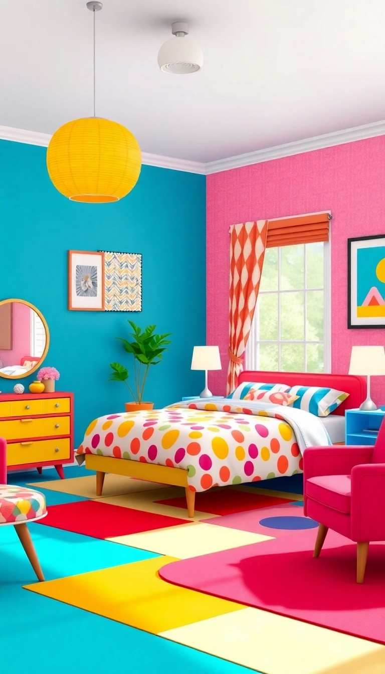 23 Sims 4 Bedroom Ideas That Will Transform Your Virtual Space (You Won't Believe #12!) - 14. Retro Vibes