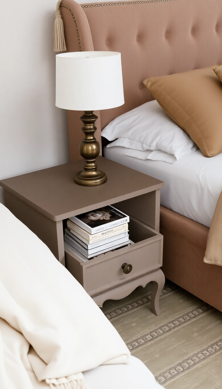 27 Bedroom Organization Ideas That'll Transform Your Space (You Won't Believe #15!) - 10. Stylish Nightstand Storage