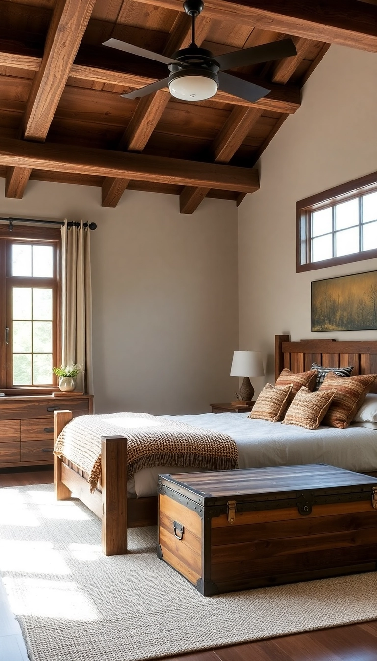 28 Master Bedrooms For Couples Ideas That Will Ignite Your Romance! - 3. Romantic Rustic Charm