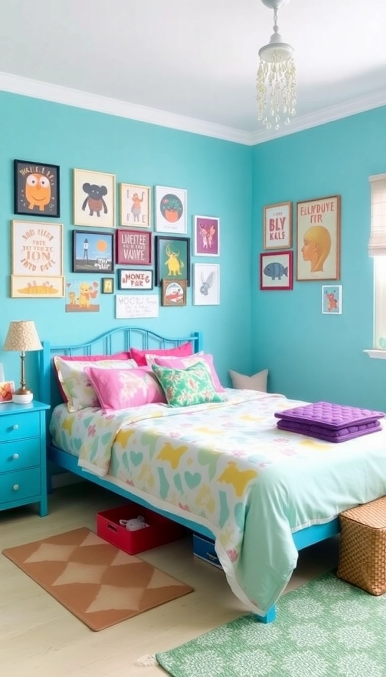 28 Paint Colors for Bedroom Ideas That Will Transform Your Space (You Won't Believe #14!) - 14. Playful Aqua