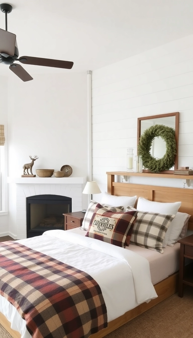 27 Fireplace in Bedroom Ideas That Will Make You Want to Snuggle In! - 5. Modern Farmhouse