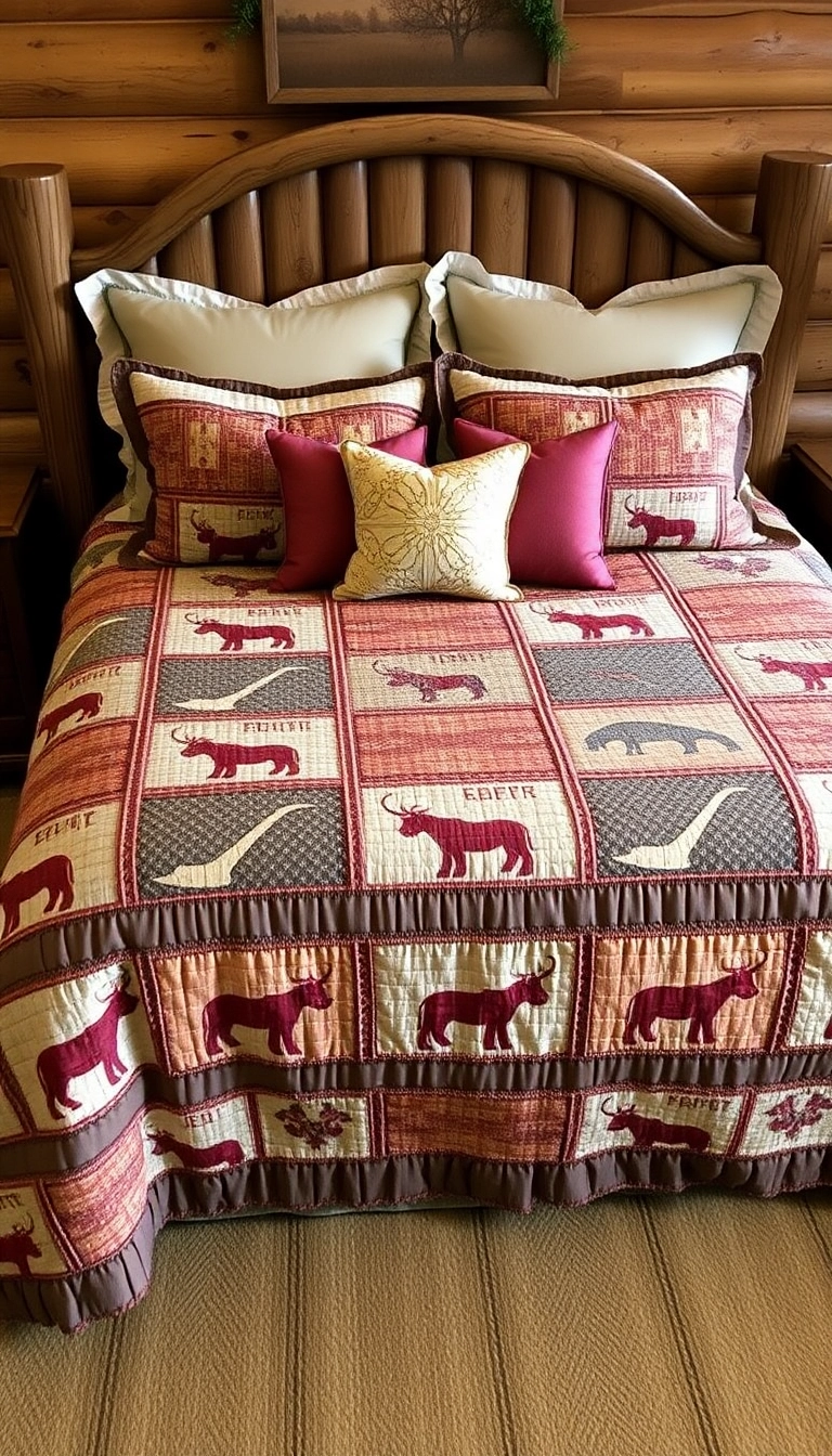 26 Western Bedroom Ideas That'll Make You Feel Like a True Cowboy (You Won't Believe #15!) - 17. Quilted Bedspreads