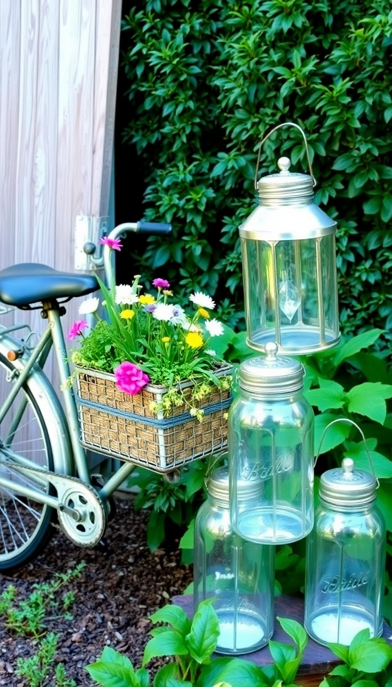 26 Garden Decor Ideas That'll Transform Your Outdoor Space into a Paradise! - 17. Upcycled Garden Decor