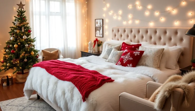 28 Holiday Bedroom Decor Ideas That’ll Make You Want to Snuggle In!