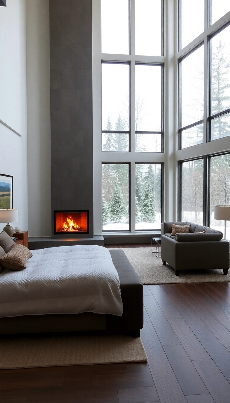 27 Fireplace in Bedroom Ideas That Will Make You Want to Snuggle In! - 9. Open-Concept Living