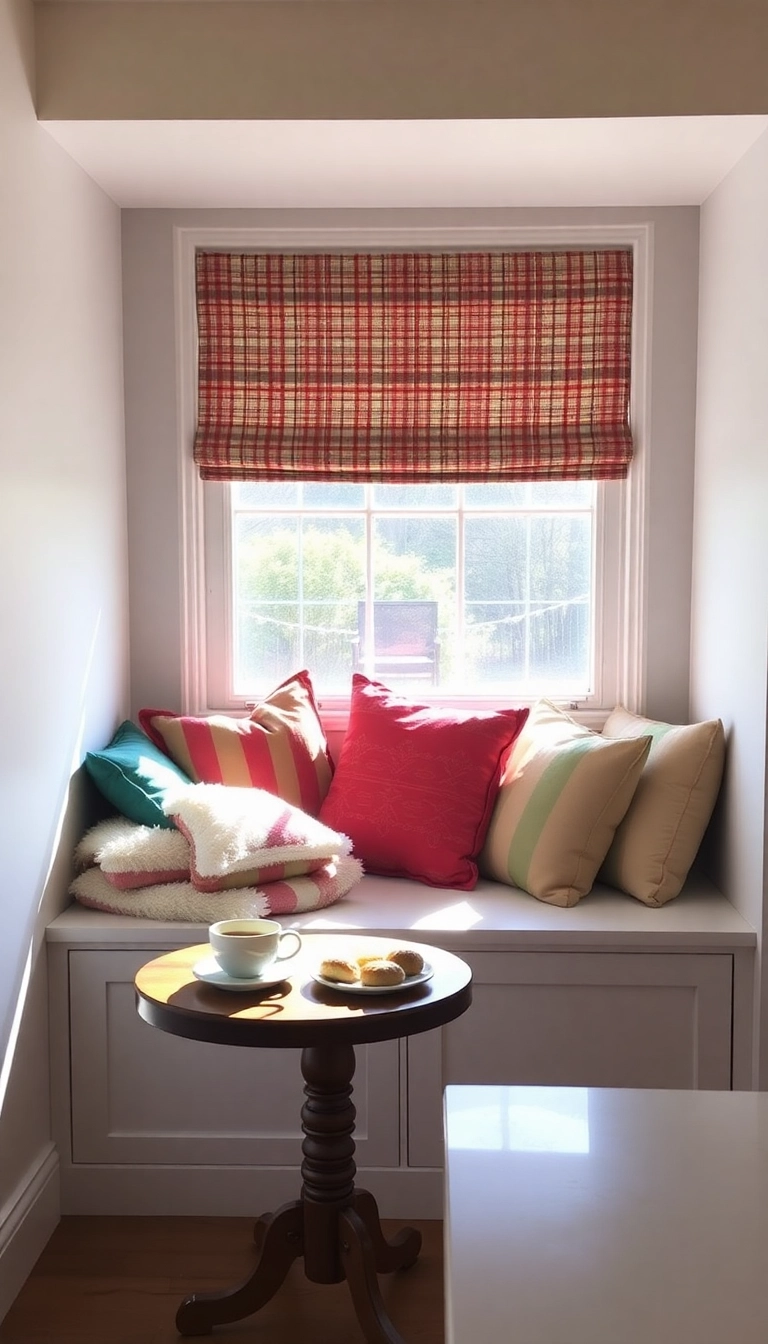 27 Farmhouse Breakfast Nook Ideas That’ll Make You Want to Sip Coffee All Morning! - 6. Cozy Window Seat