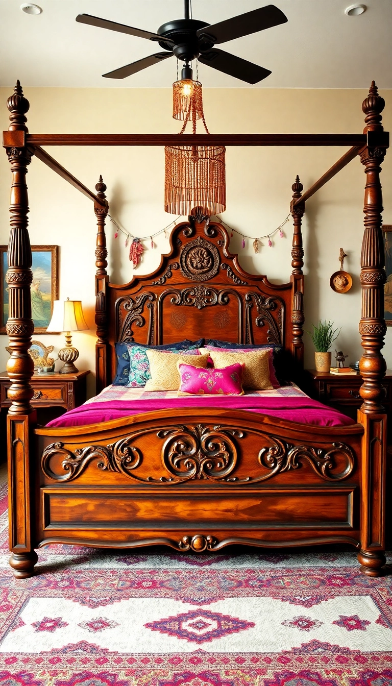 22 Boho Bedroom Ideas That'll Turn Your Space into a Cozy Oasis (You Won't Believe #15!) - 12. Unique Bed Frames