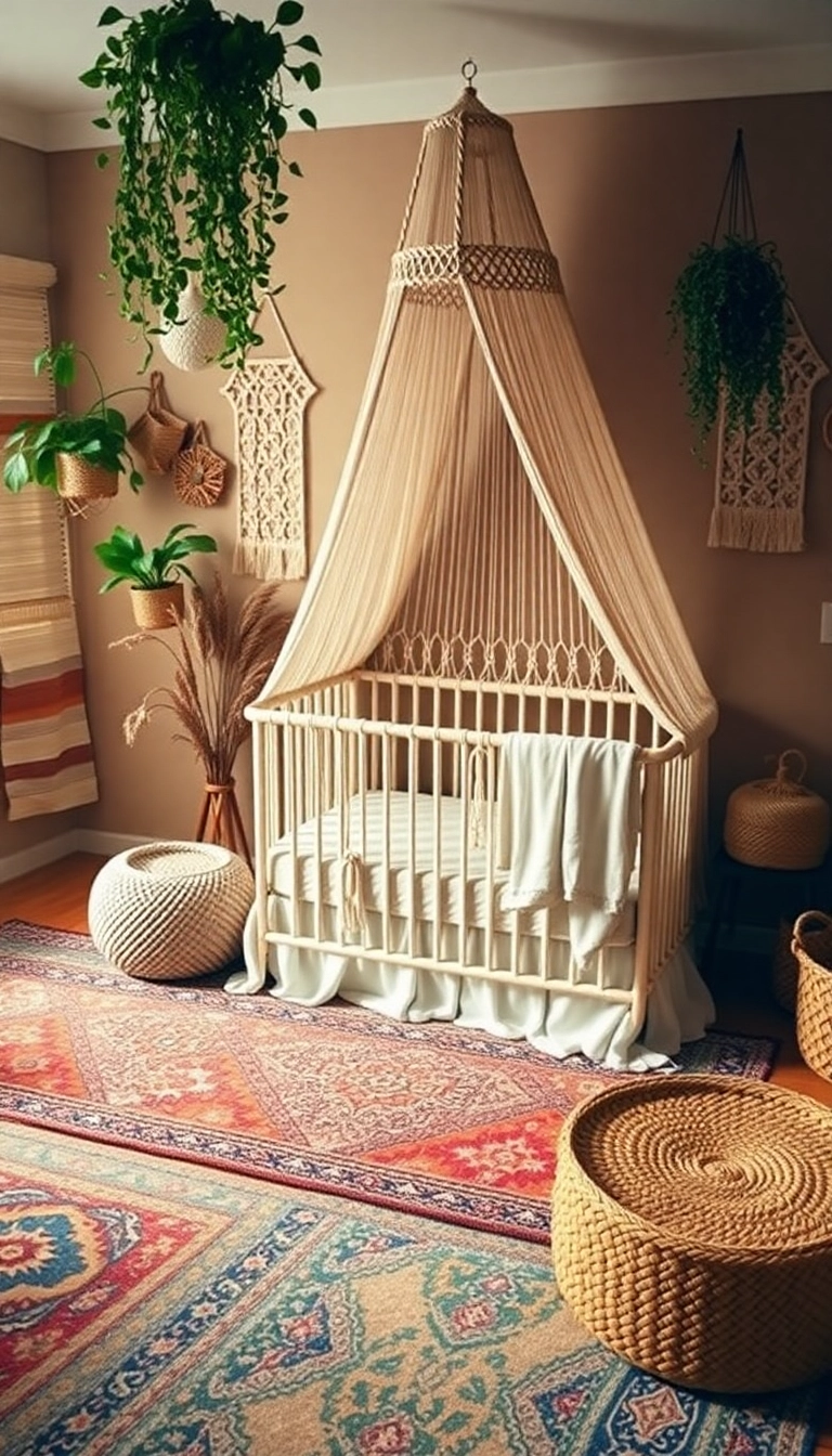 26 Baby Girl Nursery Ideas That'll Make You Say 'Aww!' (You Won't Believe #14!) - 4. Boho Dreamland