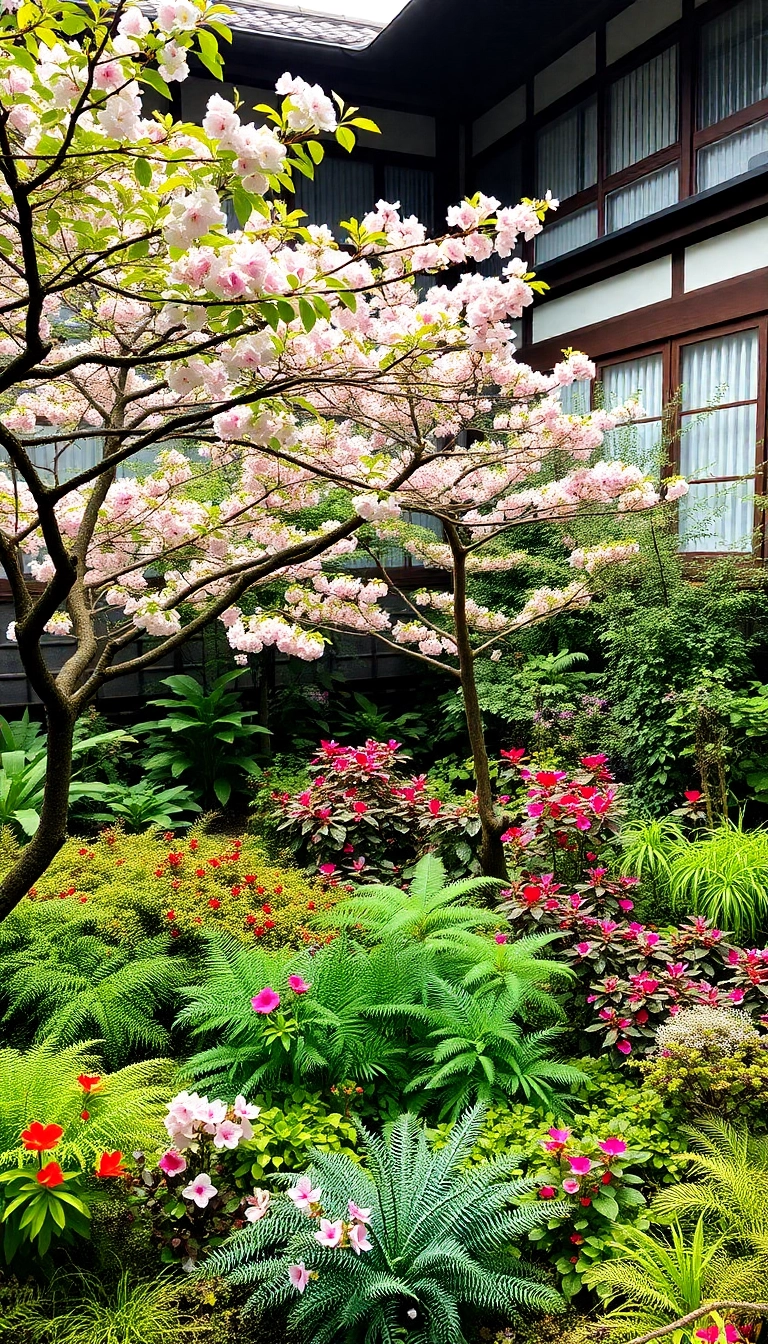 25 Japanese Courtyard Homes That'll Transform Your Outdoor Living Experience (You Won't Believe #12!) - 11. Plant Diversity: A Vibrant Ecosystem