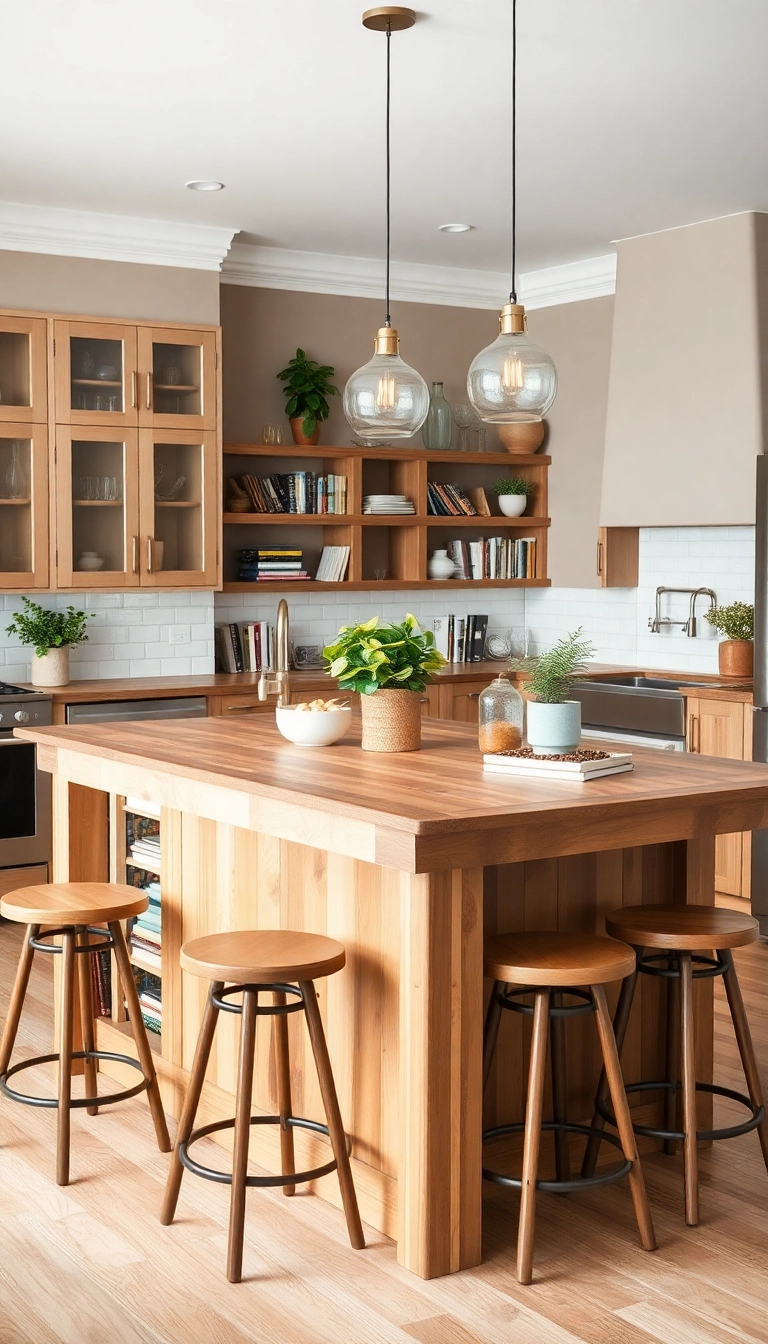 25 Butcher Block Island Ideas That Will Transform Your Kitchen into a Chef's Paradise! - 5. Multi-Functional Spaces