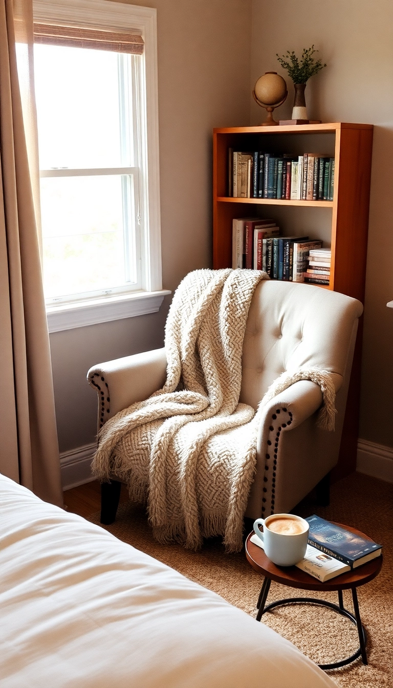 24 Winter Bedroom Ideas That Will Transform Your Space Into a Cozy Retreat (You Won't Want to Leave!) - 5. A Snug Reading Nook