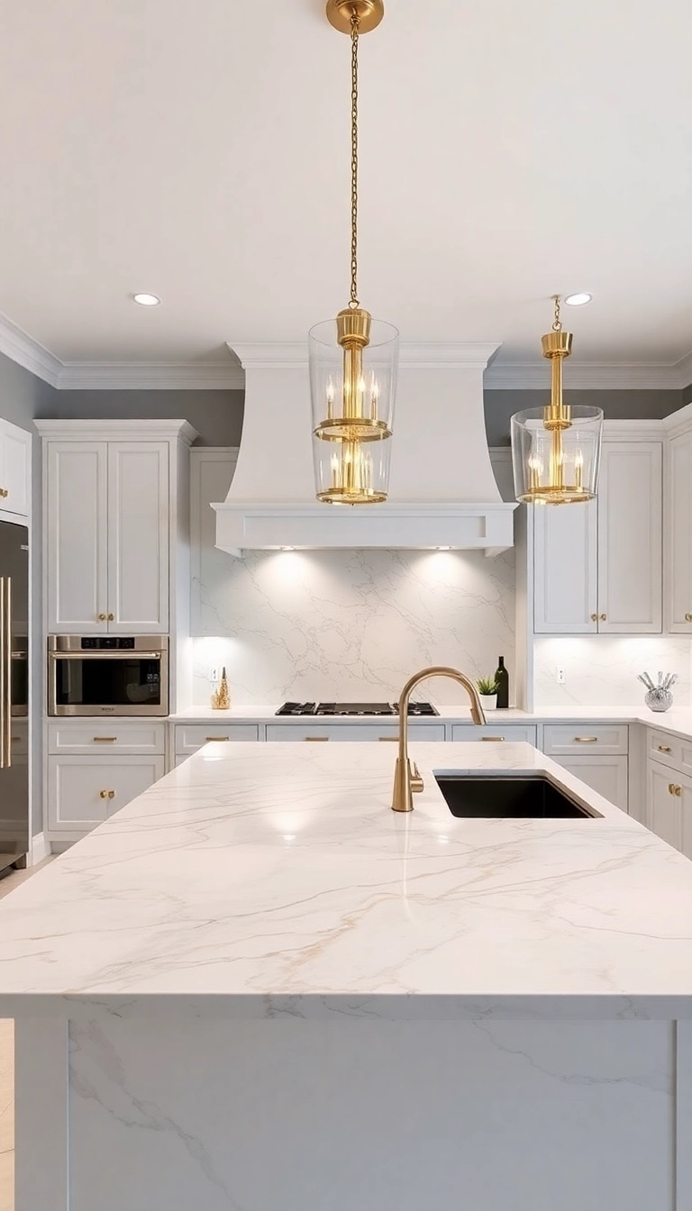 29 Stunning Kitchen Remodel Ideas That Will Inspire Your Next Project! - 5. Luxurious Marble Touches