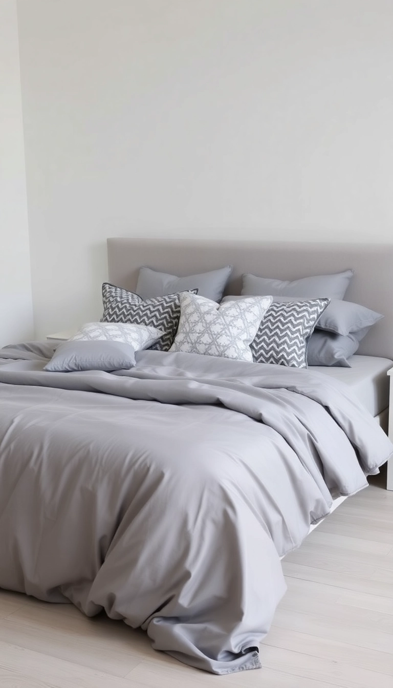 32 Bedding Inspo Ideas That'll Turn Your Bedroom into a Dreamy Oasis! - 2. Monochrome Magic