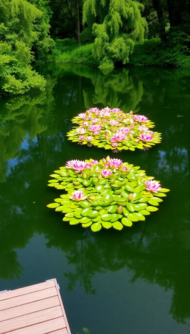 27 Japanese Garden Ideas That'll Turn Your Backyard into a Tranquil Oasis (You Won't Believe #15!) - 12. Floating Plant Islands