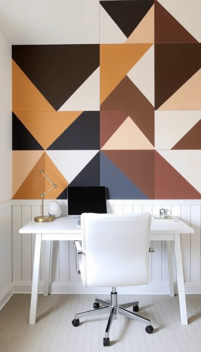 23 Board And Batten Wall Ideas That'll Transform Your Space Instantly! - 7. Geometric Patterns