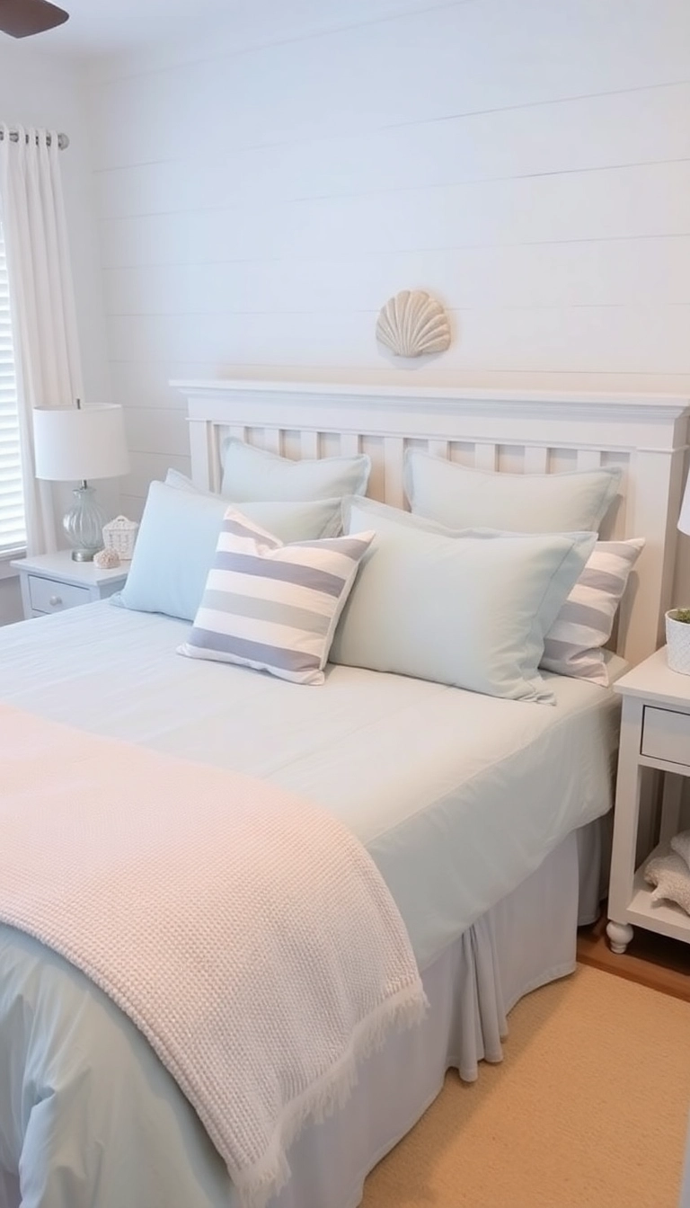 32 Bedding Inspo Ideas That'll Turn Your Bedroom into a Dreamy Oasis! - 7. Coastal Retreat