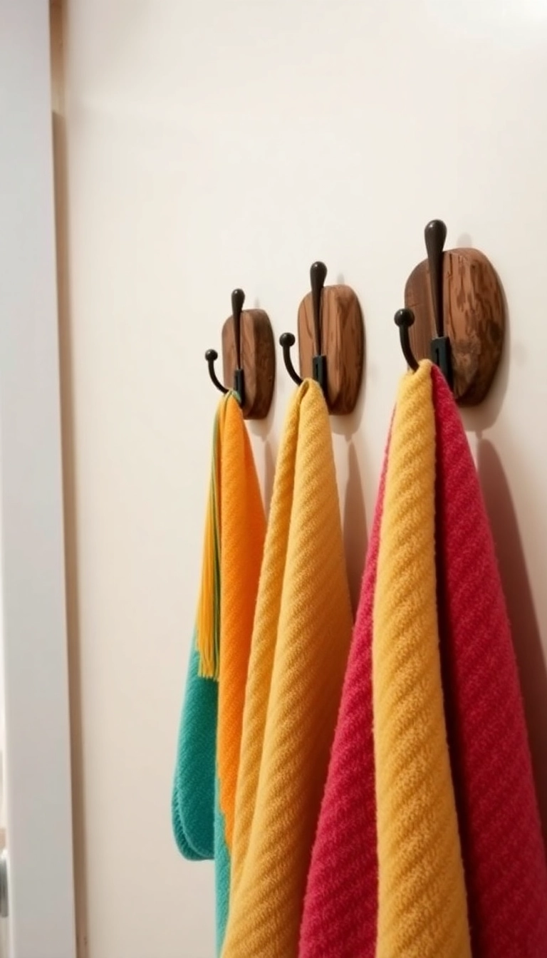 23 Bathroom Decor Ideas You Can Easily Implement on a Budget (Wait Until You See #15!) - 11. Unique Towel Holders