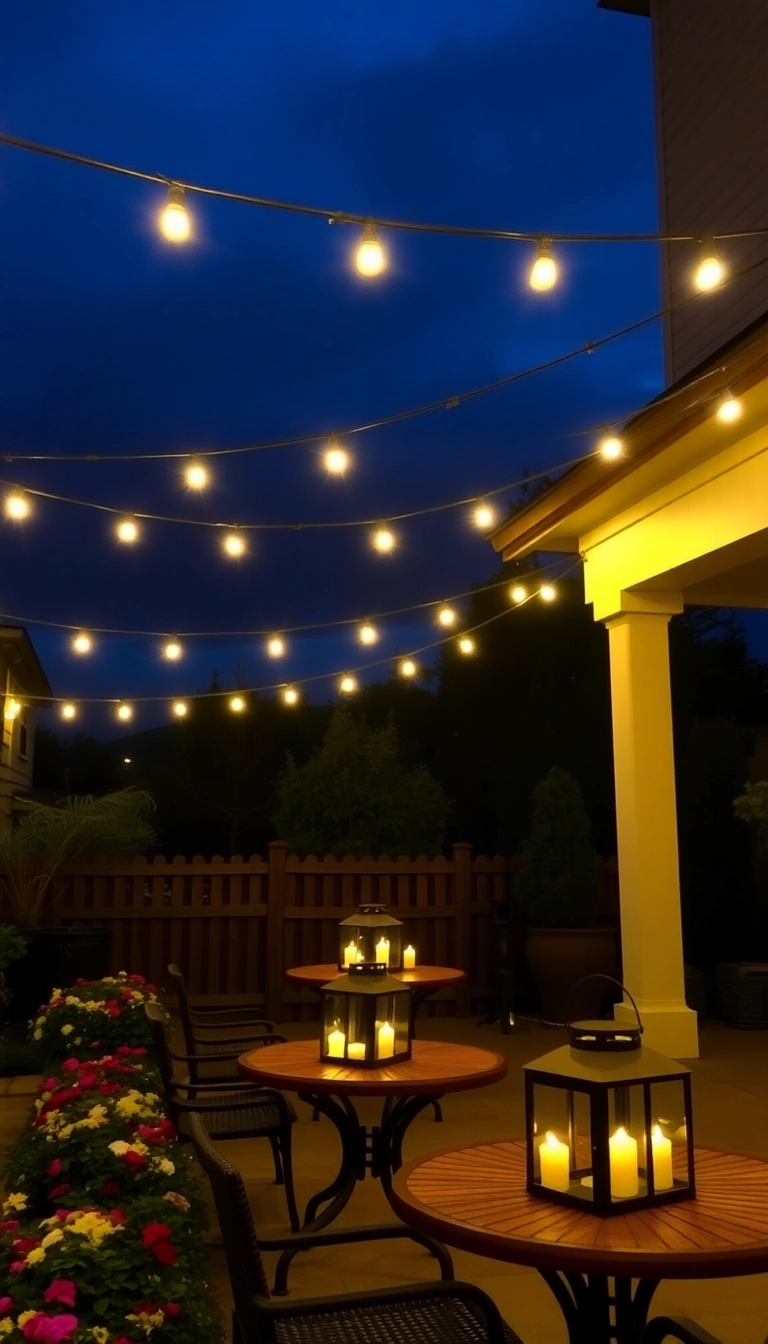 22 Patio Decorating Ideas That Will Transform Your Outdoor Space into a Dream Oasis! - 12. Stylish Outdoor Lighting