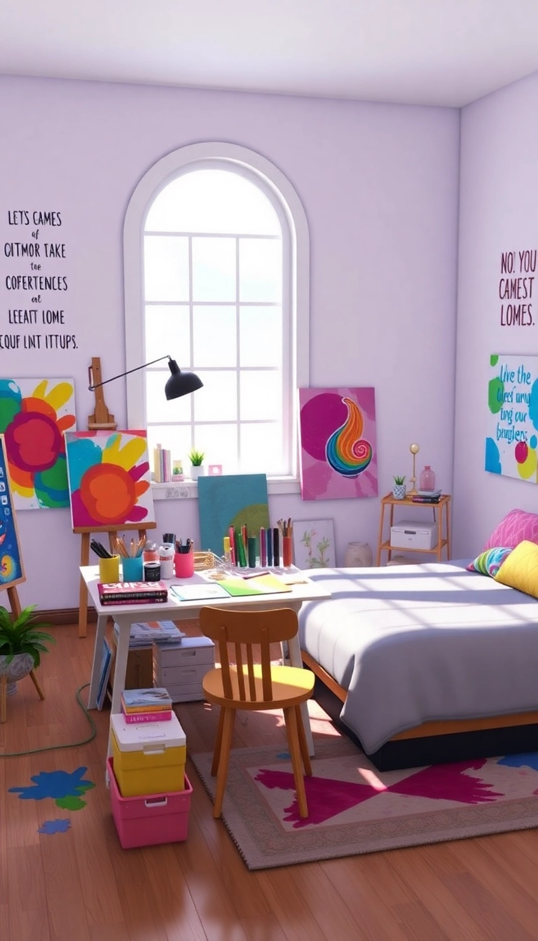 23 Sims 4 Bedroom Ideas That Will Transform Your Virtual Space (You Won't Believe #12!) - 11. Artistic Studio