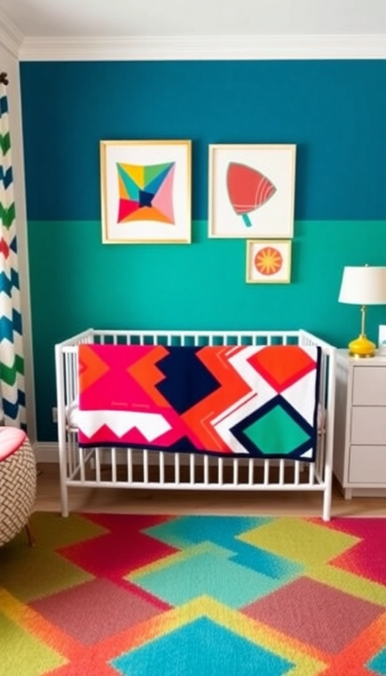 26 Baby Girl Nursery Ideas That'll Make You Say 'Aww!' (You Won't Believe #14!) - 19. Bold Geometric Patterns