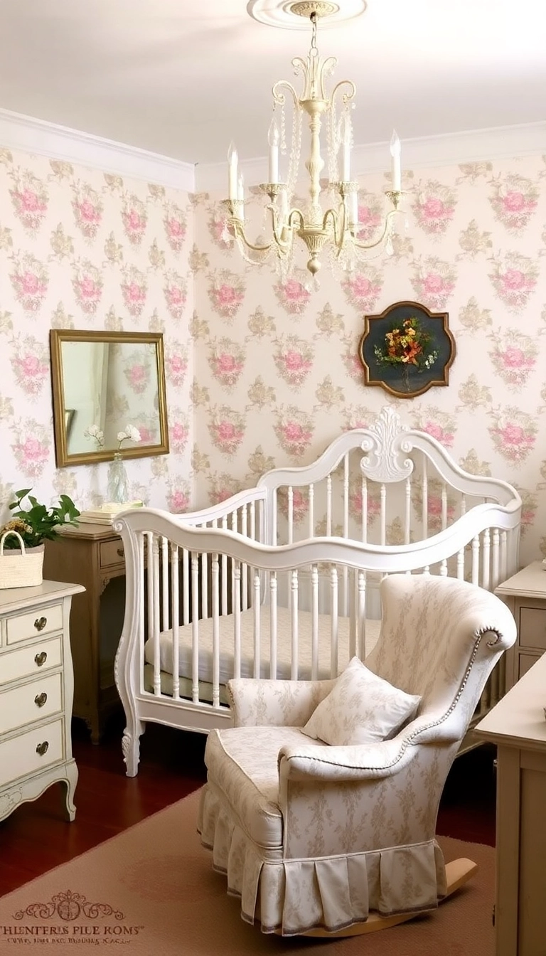 26 Baby Girl Nursery Ideas That'll Make You Say 'Aww!' (You Won't Believe #14!) - 3. Vintage Chic