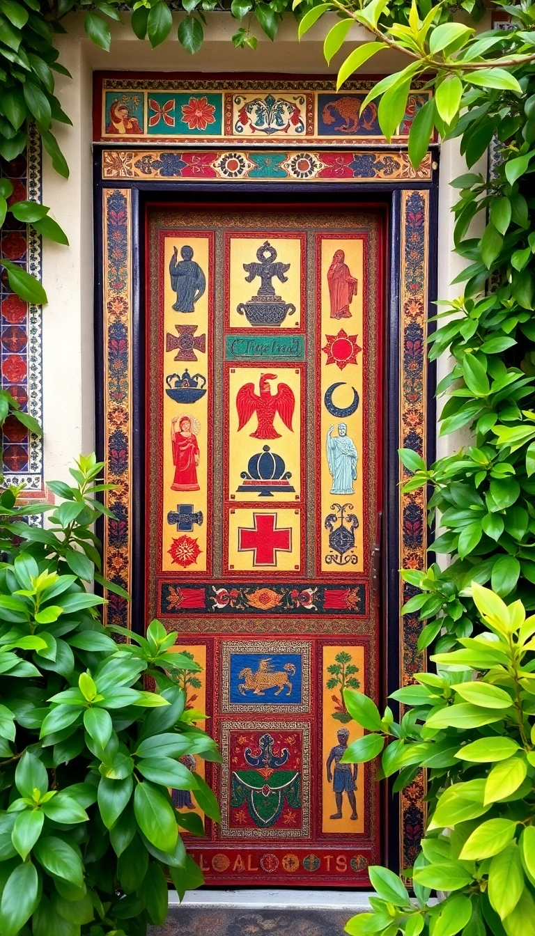 25 Door Decorating Contest Ideas That Will Blow Your Mind (You Won't Believe #12!) - 9. Cultural Mosaic