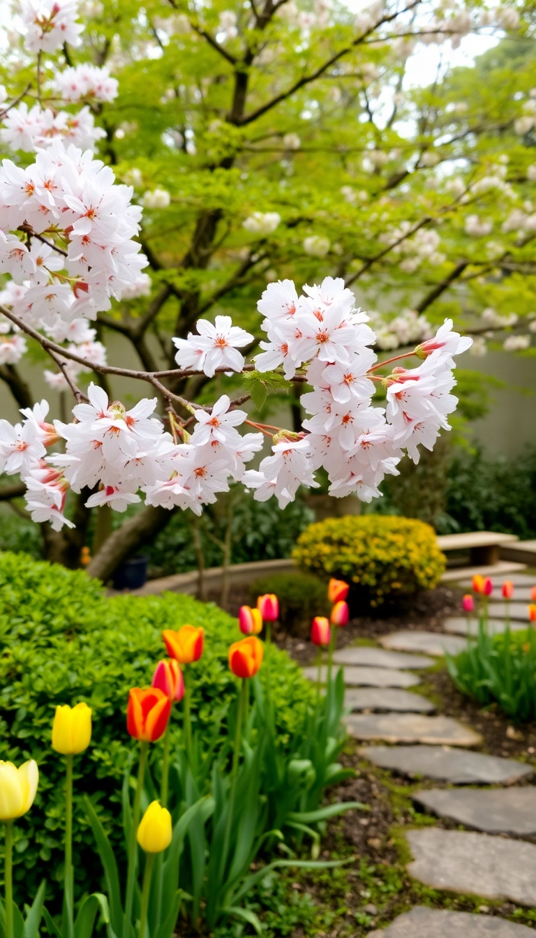 22 Zen Garden Ideas That'll Transform Your Outdoor Space into a Tranquil Oasis! - 9. Seasonal Plantings