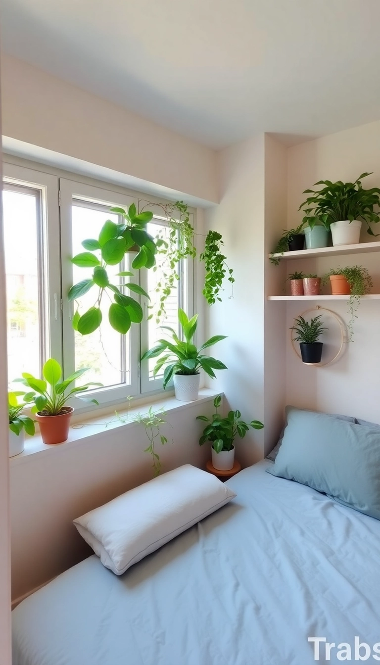 29 Cozy Small Bedroom Ideas You Didn't Know You Needed (#15 Is a Game Changer!) - 9. Indoor Plants