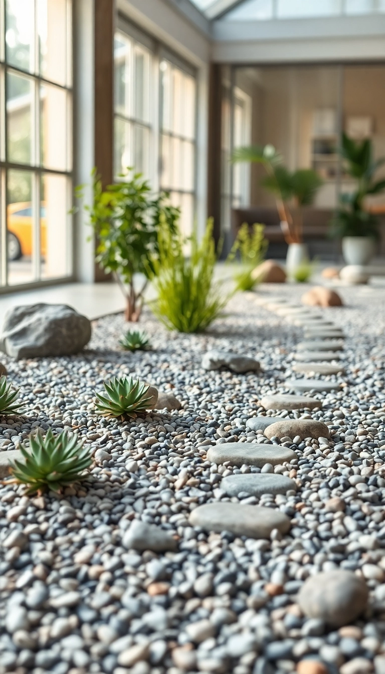 22 Japanese Style Indoor Gardens That Will Bring Zen to Your Home! - 10. Indoor Zen Gardens with Gravel Paths