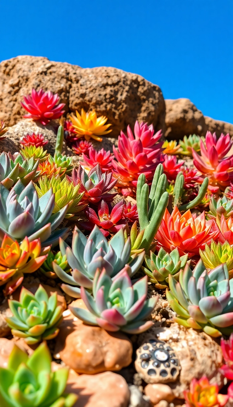 24 Low Maintenance Landscaping Ideas That’ll Transform Your Yard Without Breaking a Sweat! - 1. Drought-Resistant Succulents