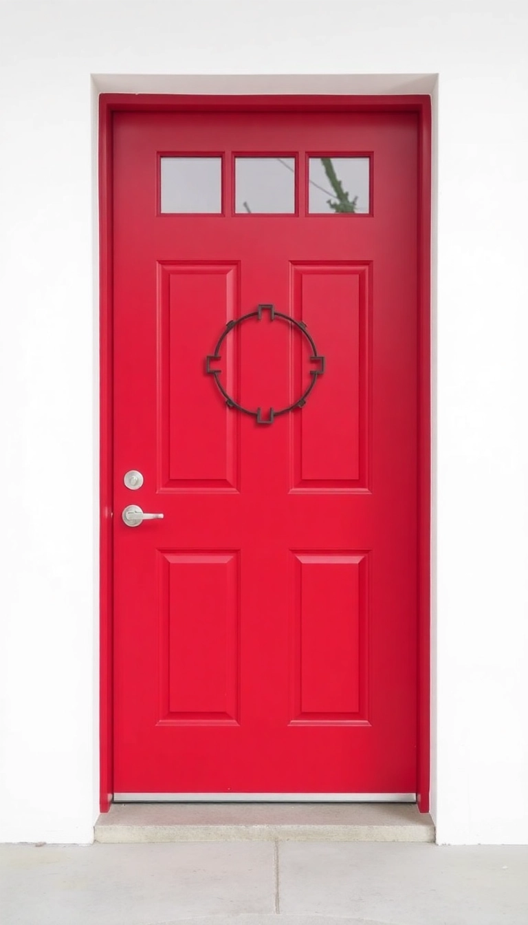 25 Door Decorating Contest Ideas That Will Blow Your Mind (You Won't Believe #12!) - 13. Minimalist Elegance