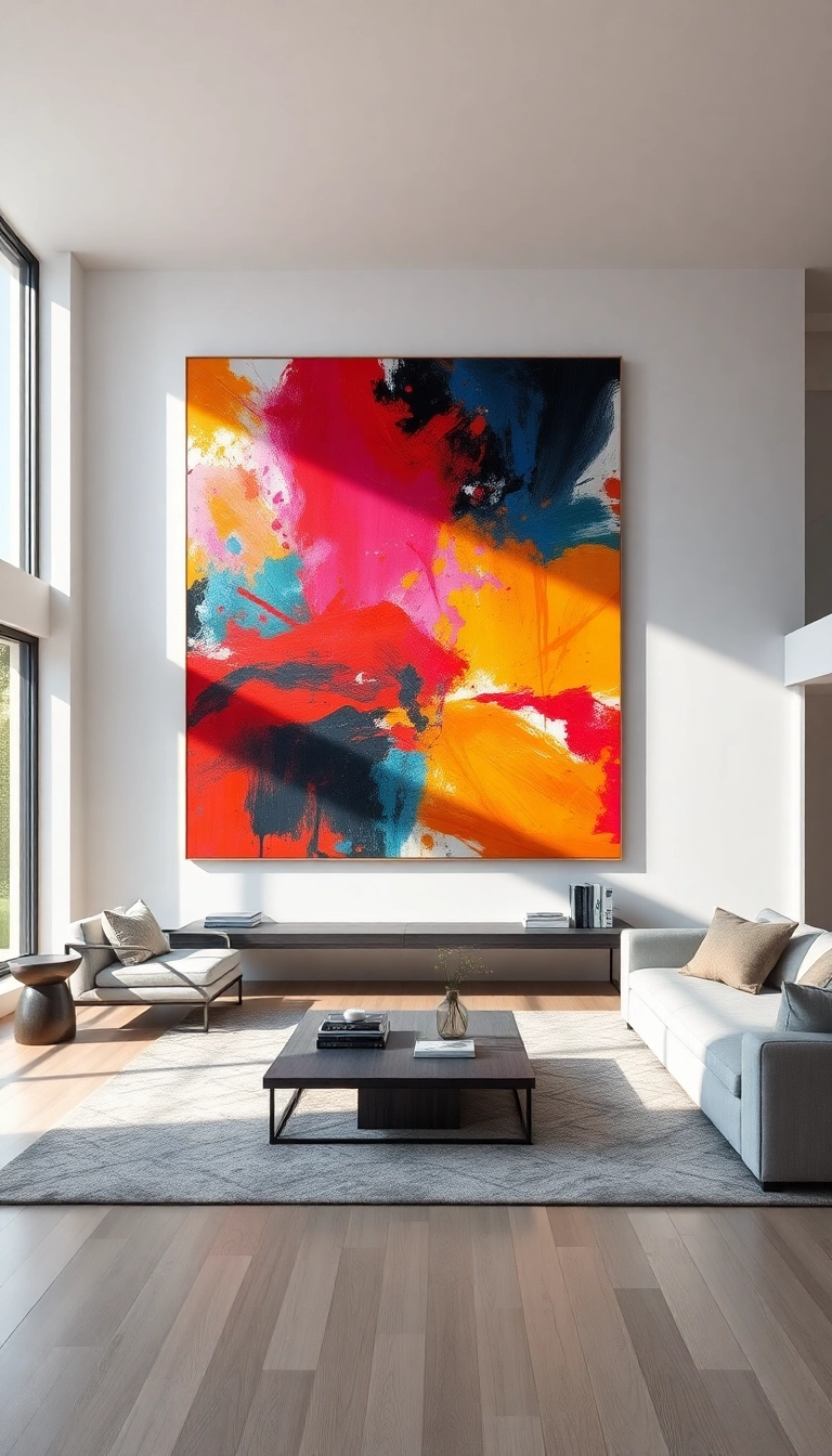 28 Stunning Wall Decor Ideas That'll Transform Your Home Instantly! - 2. Statement Art Pieces