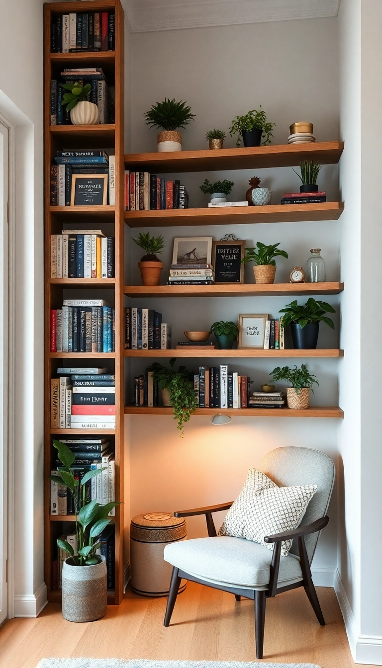 22 Small Living Room Ideas That'll Transform Your Cozy Space Into a Stylish Haven! - 2. Vertical Storage Solutions