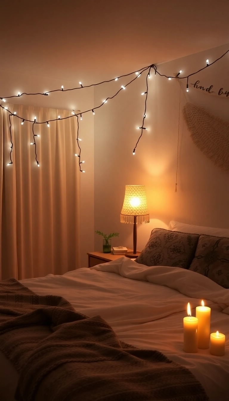 22 Boho Bedroom Ideas That'll Turn Your Space into a Cozy Oasis (You Won't Believe #15!) - 16. Soft Lighting