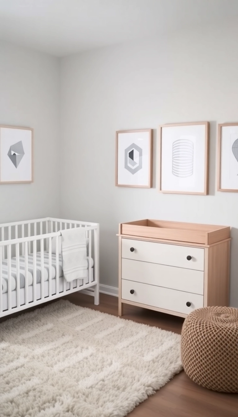 26 Baby Girl Nursery Ideas That'll Make You Say 'Aww!' (You Won't Believe #14!) - 5. Modern Minimalism