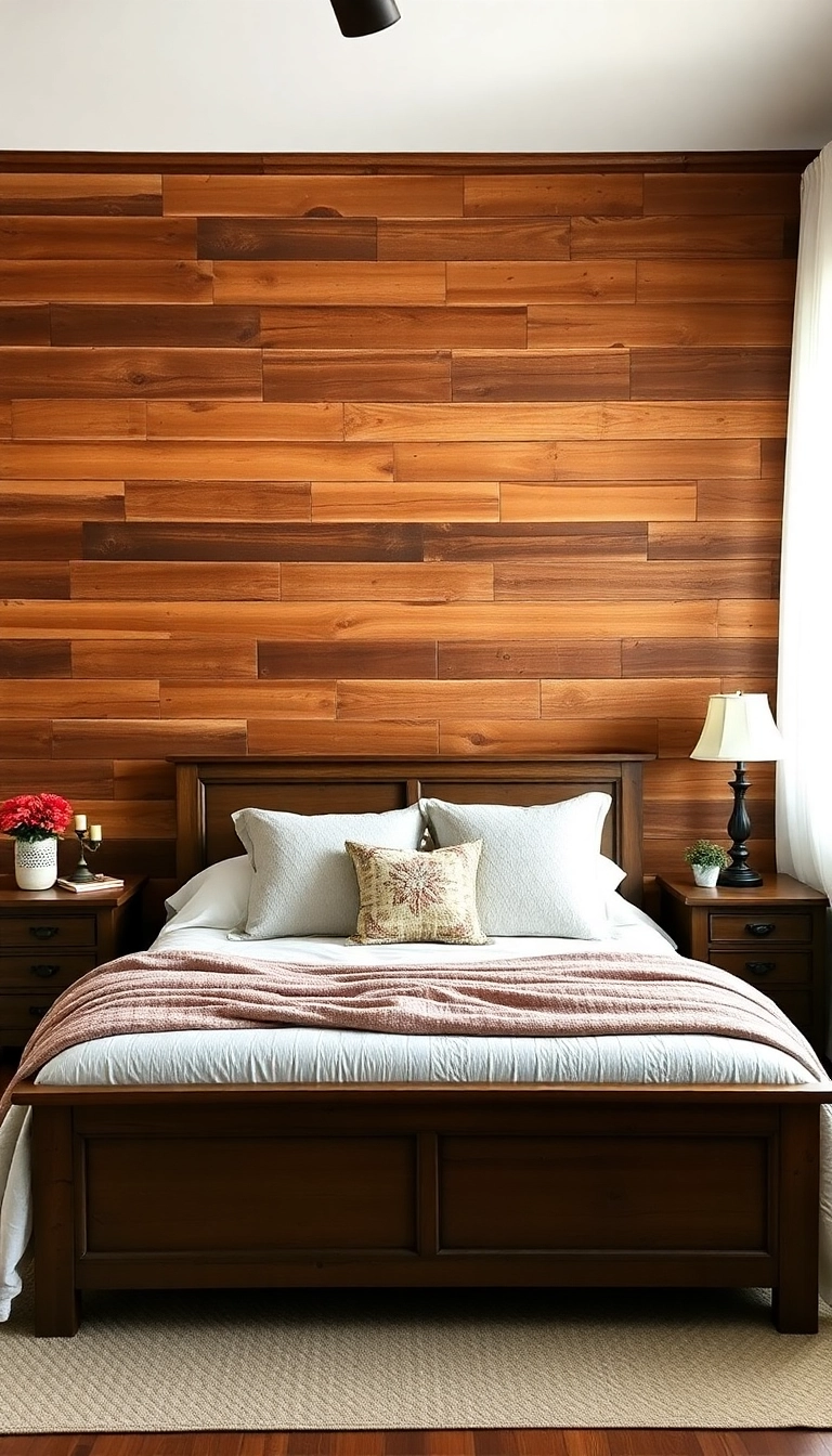 23 Rustic Bedroom Ideas That'll Transform Your Space into a Cozy Retreat! - 14. Textured Walls