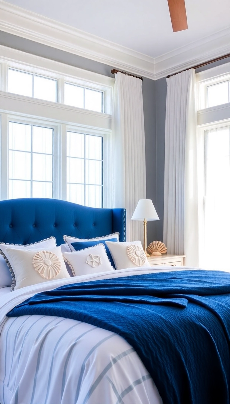 20 Ralph Lauren Bedroom Ideas That'll Make You Feel Like Royalty (You Won't Believe #5!) - 1. Timeless Navy and White