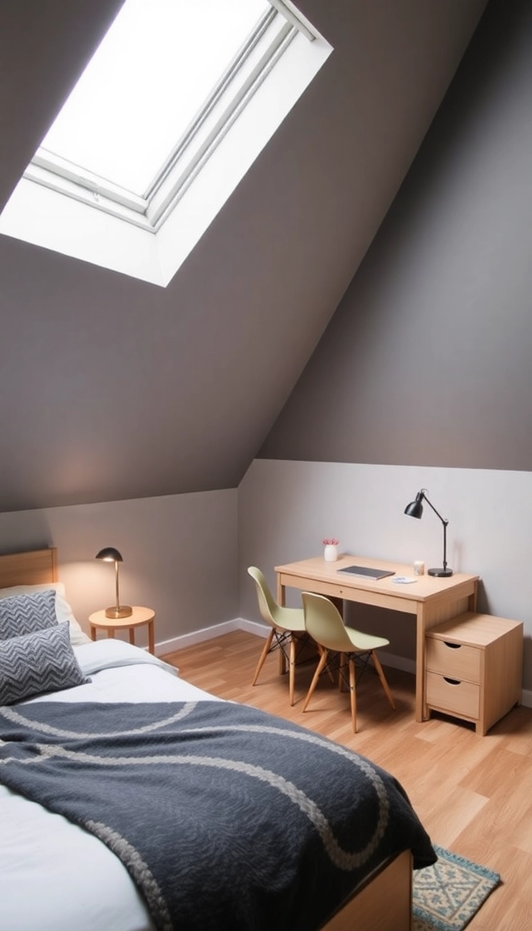 26 Attic Bedroom Angled Ceilings Ideas You Never Knew You Needed! - 14. Multifunctional Spaces