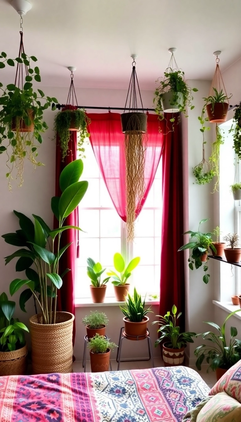 22 Boho Bedroom Ideas That'll Turn Your Space into a Cozy Oasis (You Won't Believe #15!) - 11. Indoor Plants