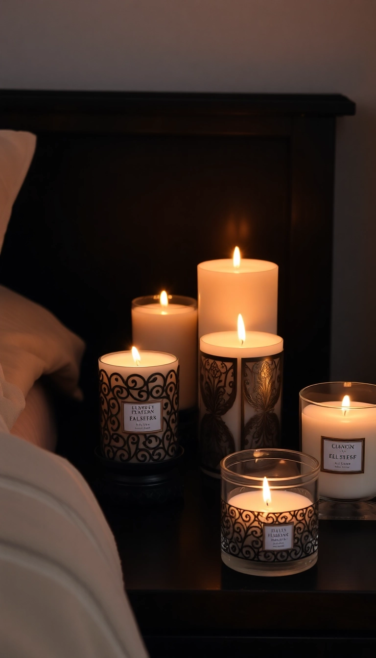 21 Dark Romantic Bedroom Ideas That'll Ignite Your Passion (You Won't Believe #9!) - 19. Scented Candles