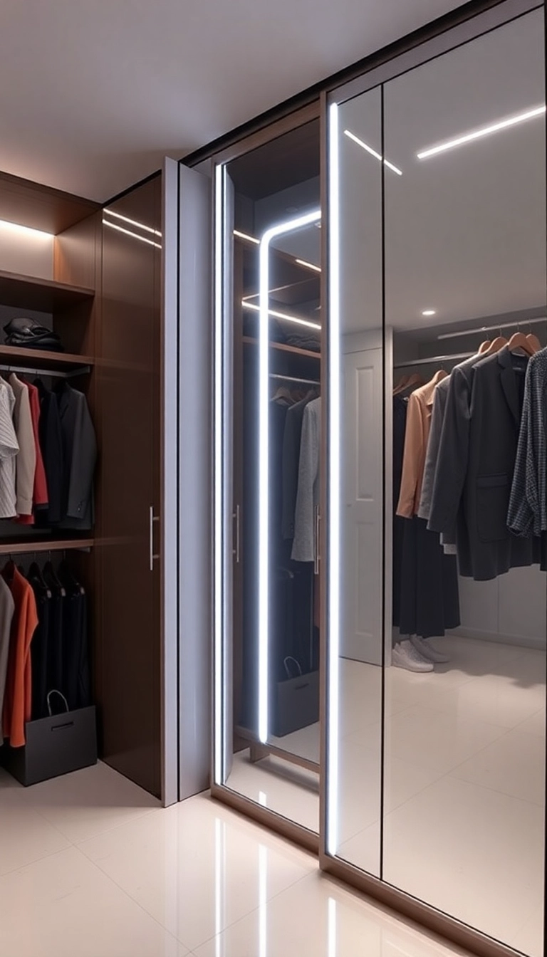 21 Closet Bedroom Ideas That'll Transform Your Space into a Dreamy Oasis! - 20. Smart Technology Integration