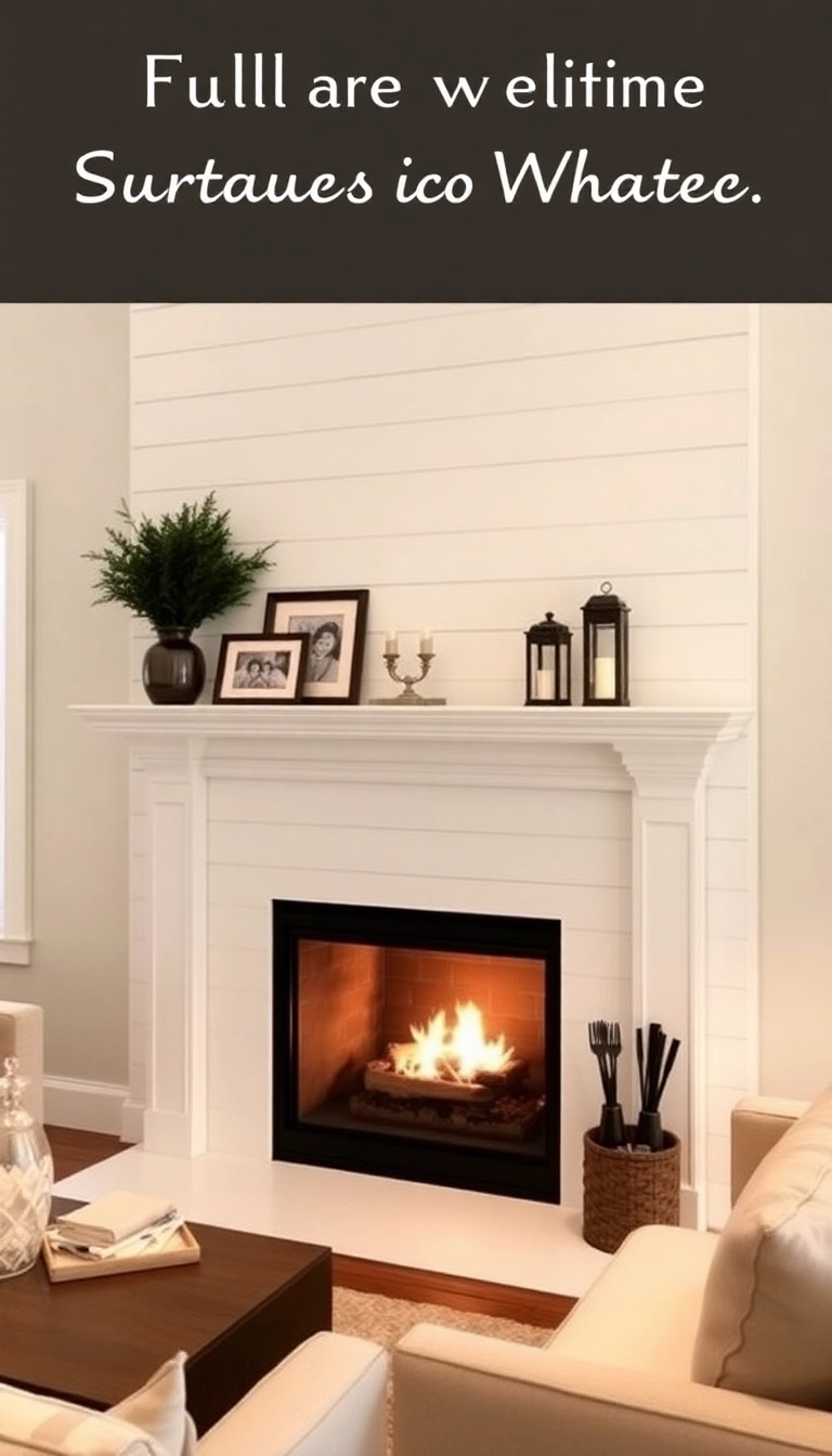 28 Stunning Shiplap Fireplace Ideas That'll Transform Your Living Space! - 7. Shiplap Surround