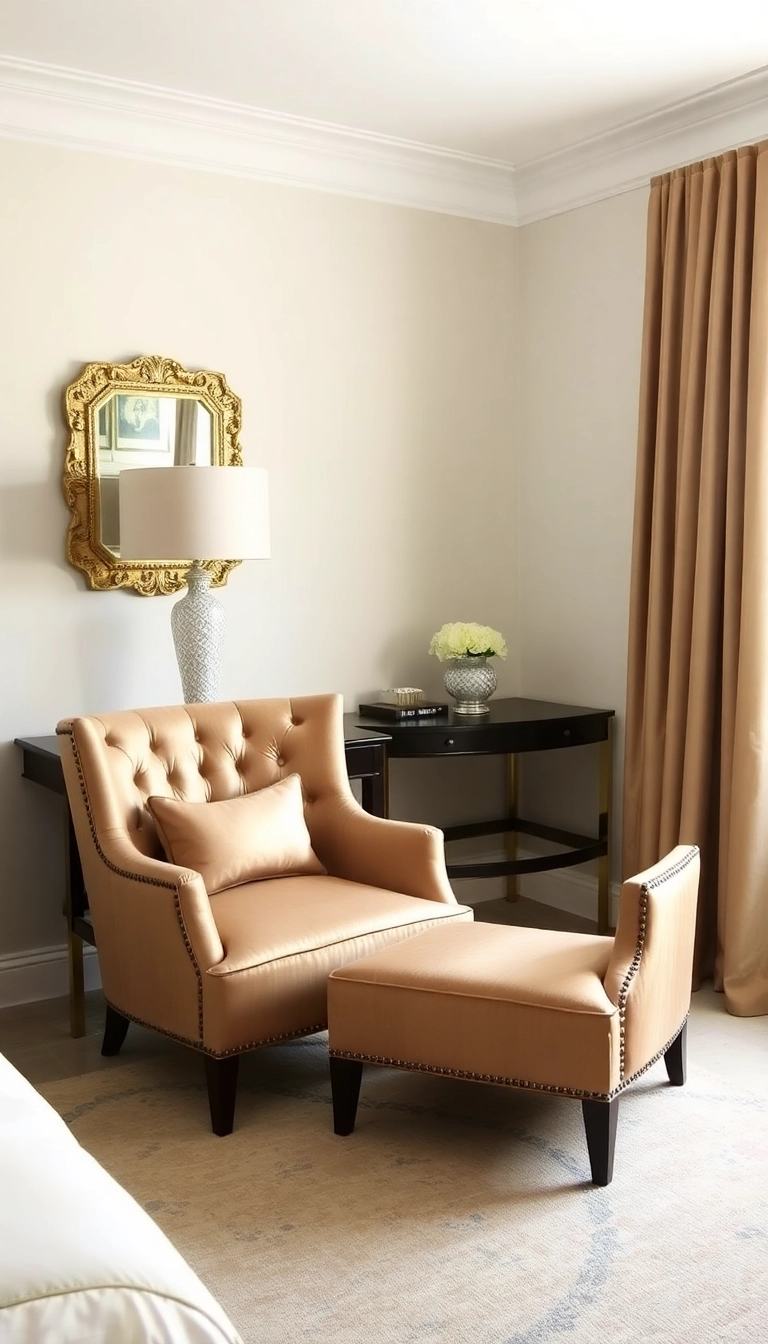 29 Luxurious Bedroom Ideas That'll Make You Feel Like Royalty! - 13. Elegant Accent Chairs