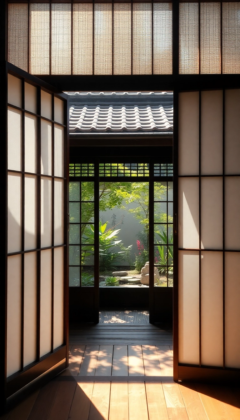 25 Japanese Courtyard Homes That'll Transform Your Outdoor Living Experience (You Won't Believe #12!) - 2. Shoji Screens: Blending Indoor and Outdoor