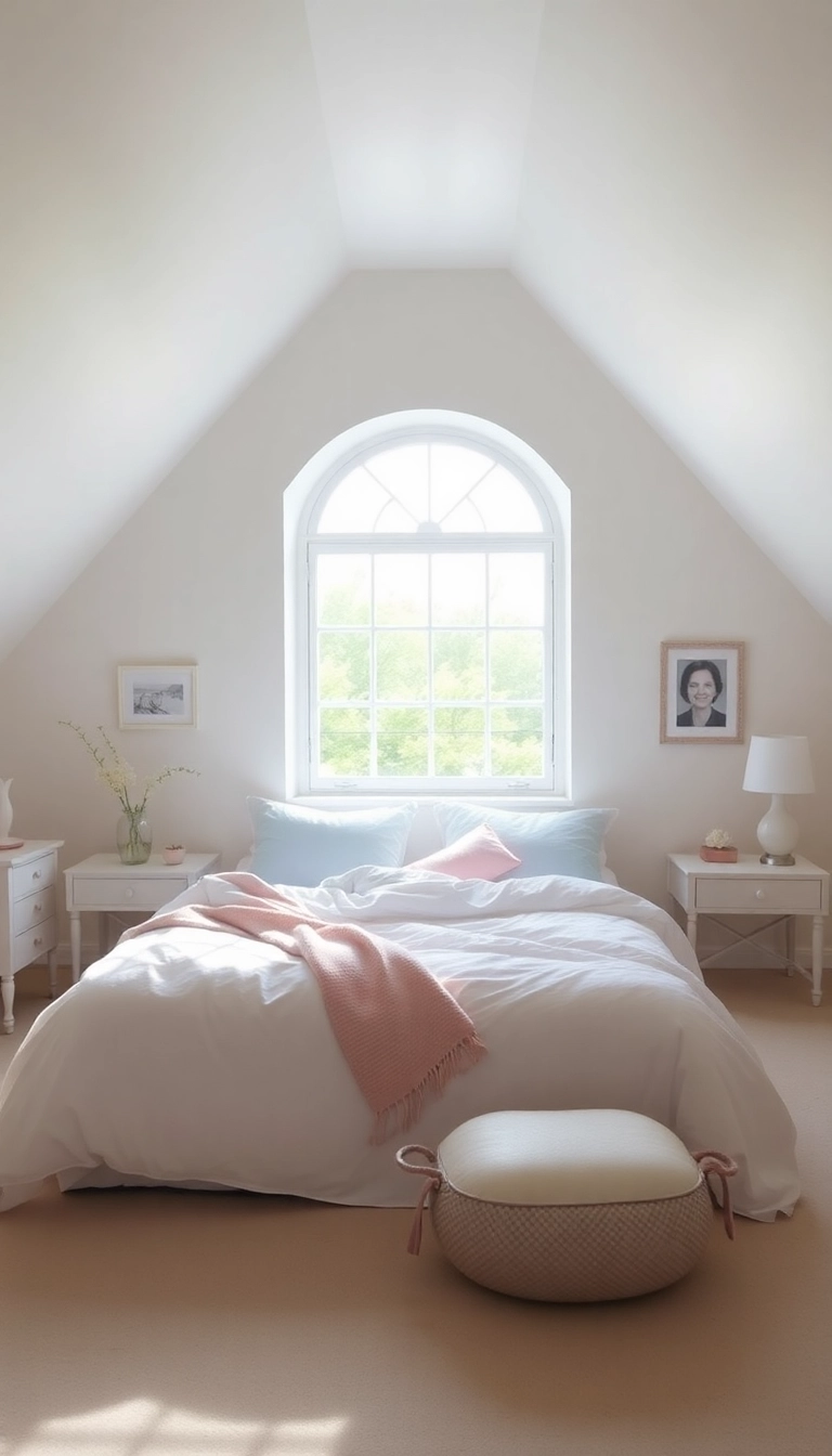 26 Attic Bedroom Angled Ceilings Ideas You Never Knew You Needed! - 13. Light and Airy