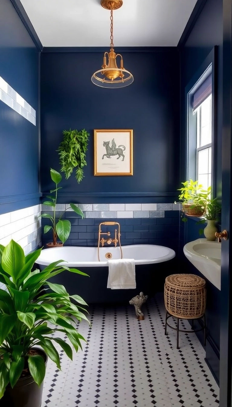 21 Moody Vintage Bathroom Decor Ideas You Can't Miss (Especially #12!) - 4. Moody Color Palettes