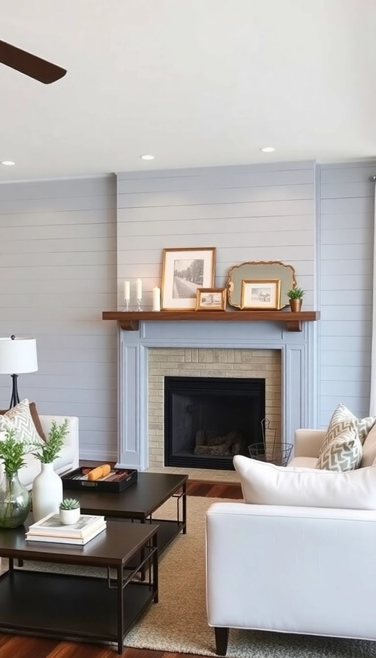 28 Stunning Shiplap Fireplace Ideas That'll Transform Your Living Space! - 6. Shiplap Accent Wall