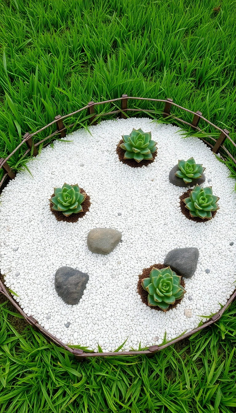 26 Tiny Front Garden Ideas That'll Make Your Neighbors Envious! - 2. Miniature Zen Garden